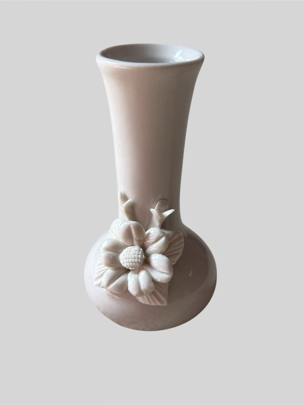 Ceramic Flower Vase with Floral Detail